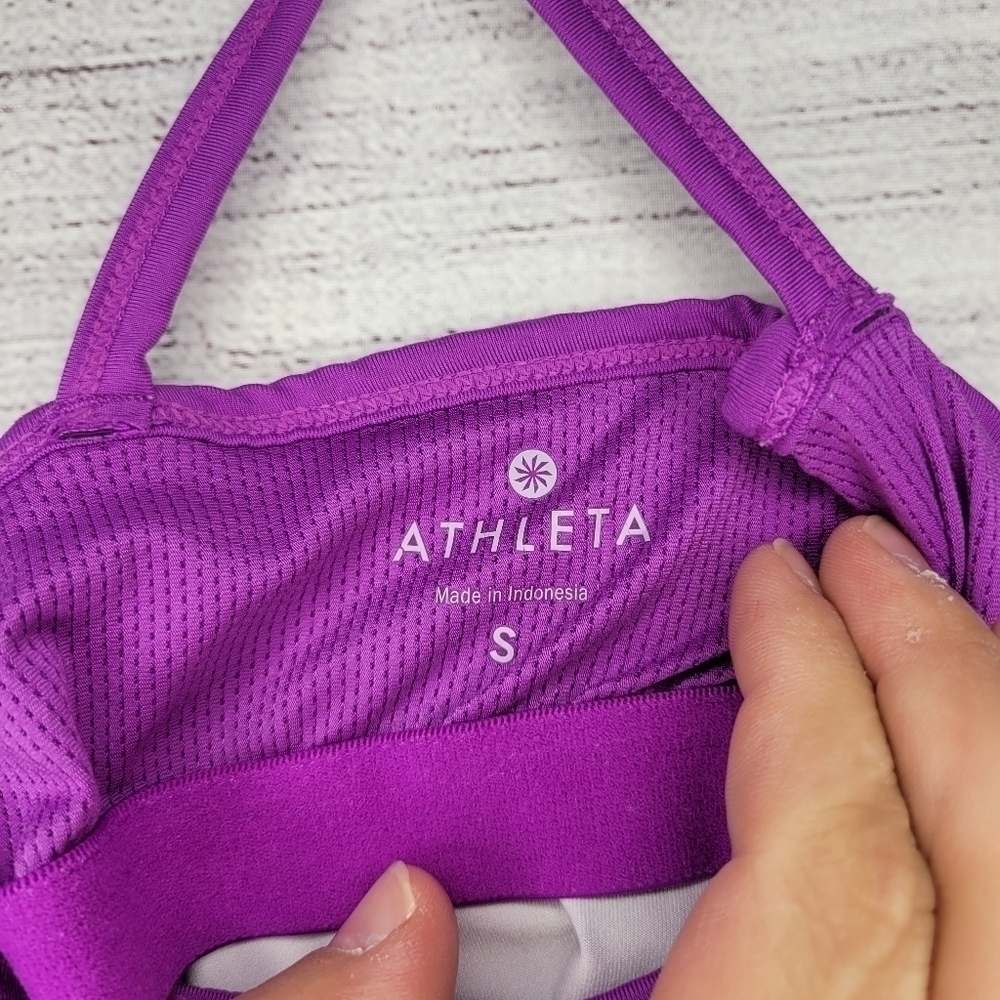Athleta Harmonious Floral Print Racerback Tank Women's Size Small - Picture 3 of 4